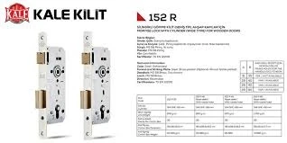 Kale 152 R Silindirli Kilit 60 Mm ( Barelli) - 4
