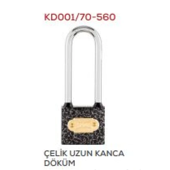 Kale Uzun Kancalı Asma Kilit Blisterli 60Mm ürün görseli