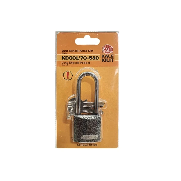 Kale Uzun Kancalı Asma Kilit Blisterli 30Mm - Resim 2