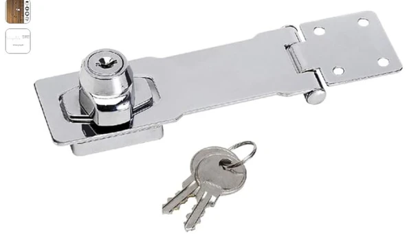 Master Lock 725EURD 11,8 x 4,1 cm Kapı Kilidi, Emniyet Baskını ve Entegre Kilitleme Mekanizmalı