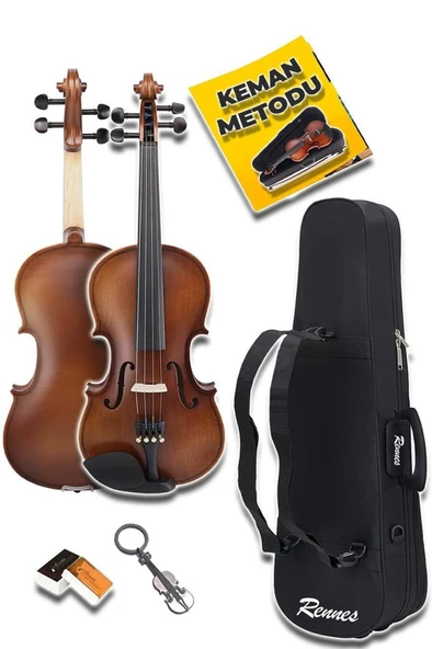 Rennes RV-402 Çocuk Kemanı Seti Kaliteli 1/2 Boy (8-10 Yaş Arası) - Resim 4