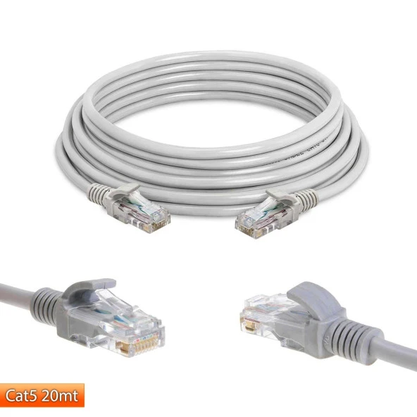 Cat5 Patch Network Ethernet Kablo 20 Metre