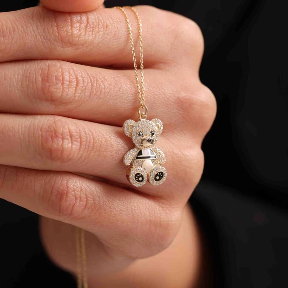 Sevimli Altın Panda Kolye ürün görseli 1