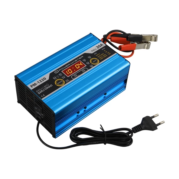Powermaster PM-1220 12 Volt Max 20 Amper Akü Şarj Cihazı - 3