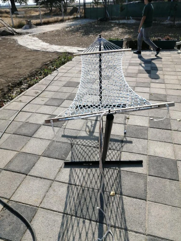 Metal Hamak Ayağı Metal Hamak Demiri Siyah Renk Abronya - 3