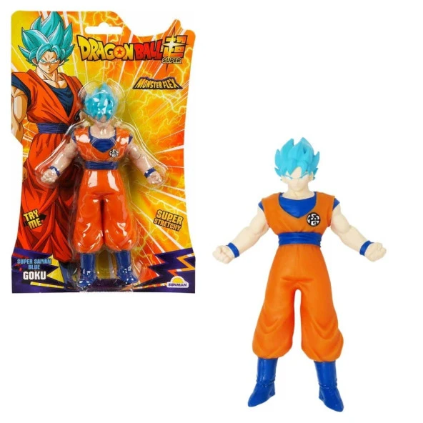 Monster Flex Dragon Ball Stretch Figür 15 Cm Super Saiyan Blue Goku