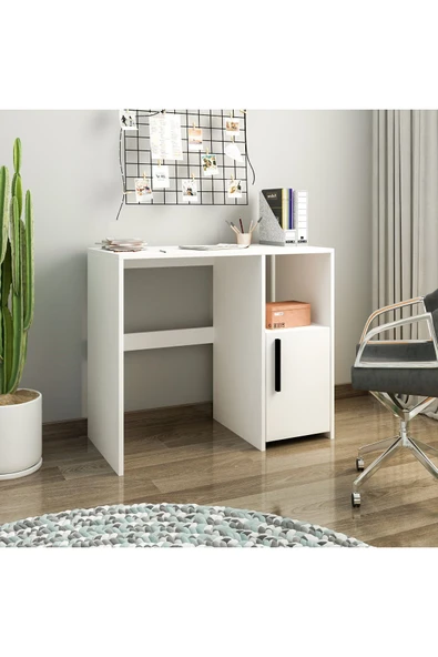 İNARCH DİZAYN Kuzey Çalışma Masası Beyaz - 2