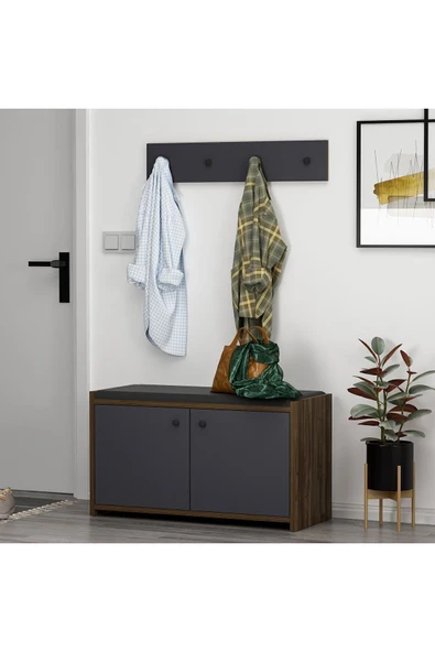 İNARCH DİZAYN Zen Askılıklı Ayakkabılık Antrasit - 3