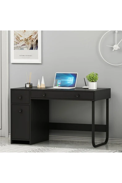 İNARCH DİZAYN ÇM002 Asil Çalışma Masası Siyah - 3