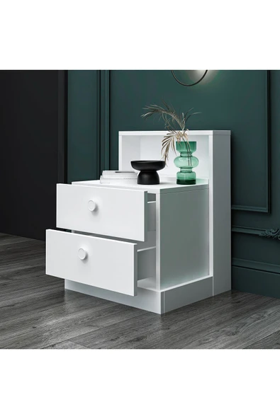 İNARCH DİZAYN Life Komodin Beyaz - Resim 4