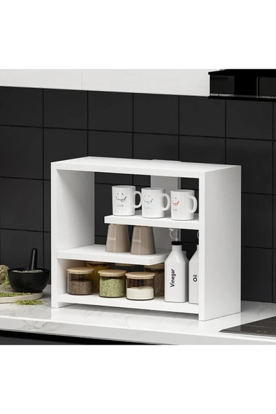 İNARCH DİZAYN Gupse Raf Beyaz - 2