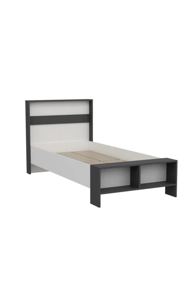 İNARCH DİZAYN Life Karyola Beyaz/Antrasit - Resim 4