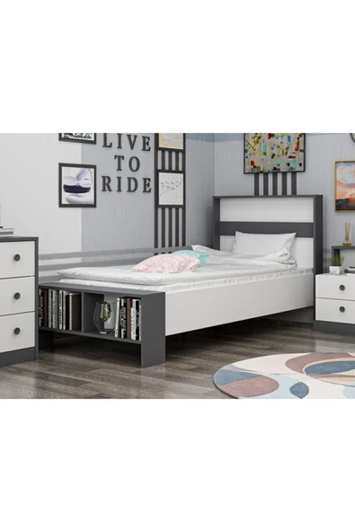 İNARCH DİZAYN Life Karyola Beyaz/Antrasit ürün görseli