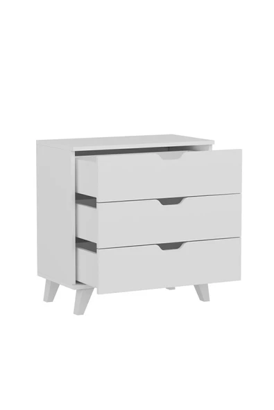 İNARCH DİZAYN Valencia 3 Çekmeceli Şifonyer Beyaz - 4