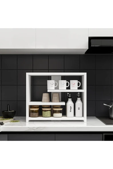 İNARCH DİZAYN Gupse Raf Beyaz - 5