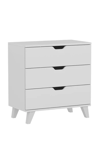 İNARCH DİZAYN Valencia 3 Çekmeceli Şifonyer Beyaz - 3