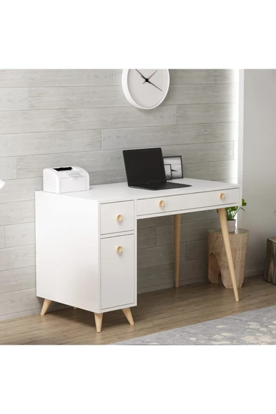 İNARCH DİZAYN İnarch Çalışma Masası Beyaz - 3