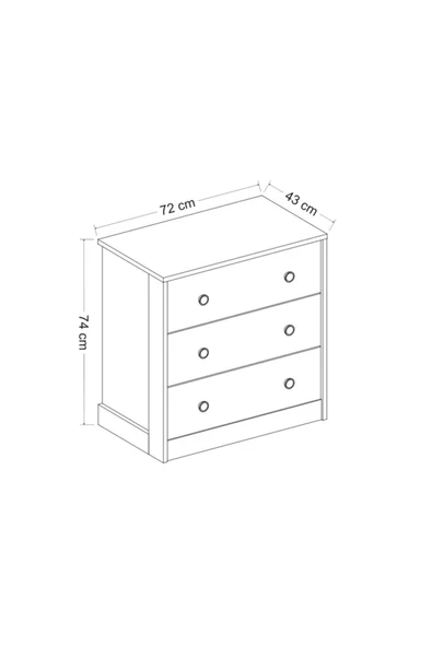 İNARCH DİZAYN Life Genç Odası Takımı Beyaz/Antrasit - 8