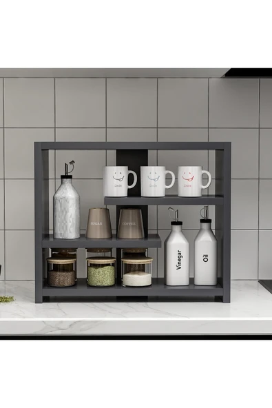 İNARCH DİZAYN Gupse Raf Antrasit