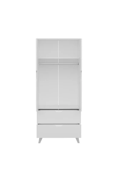 İNARCH DİZAYN Valencia Gardırop Beyaz - Resim 6