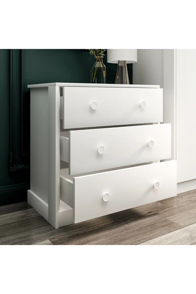 İNARCH DİZAYN Life Şifonyer Beyaz - Resim 4