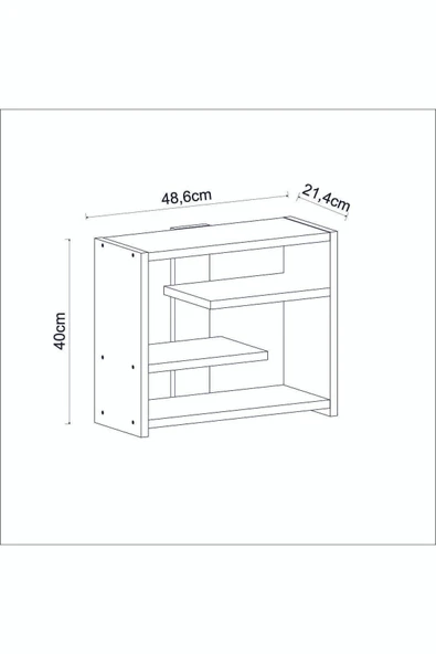İNARCH DİZAYN Gupse Raf Antrasit - 7