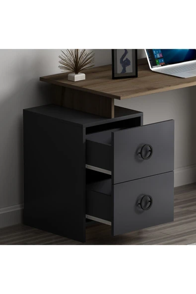 İNARCH DİZAYN Sera ÇM003 Çalışma Masası Antrasit/Çırağan - 4