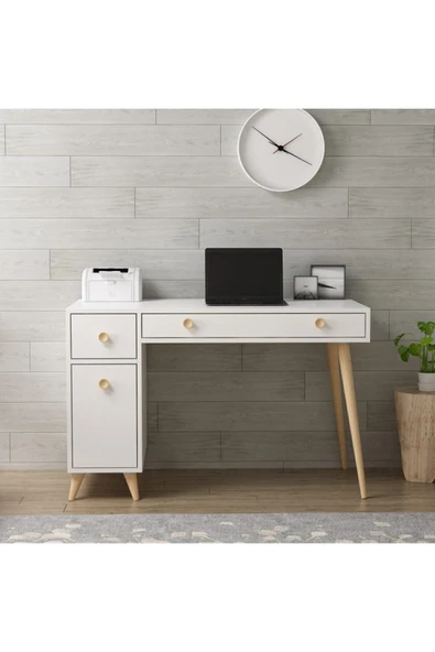 İNARCH DİZAYN İnarch Çalışma Masası Beyaz