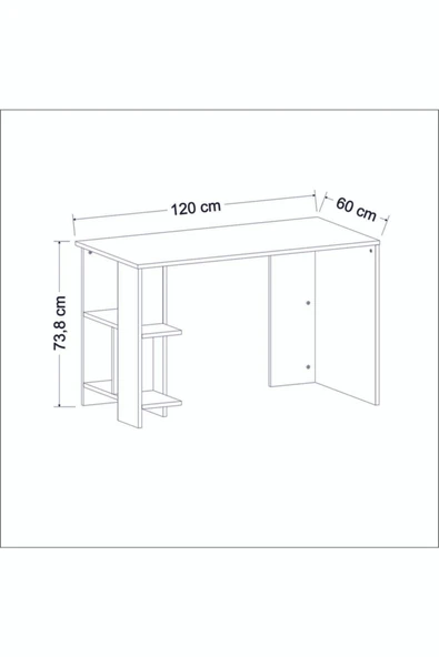 İNARCH DİZAYN Alya Çalışma Masası Beyaz - 7