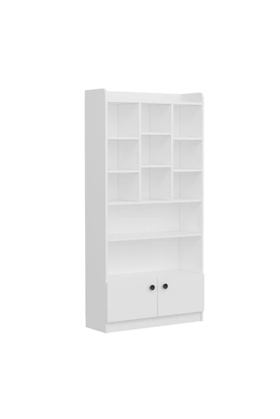 İNARCH DİZAYN Tokyo Çok Amaçlı Dolap - Kitaplık Beyaz - 3
