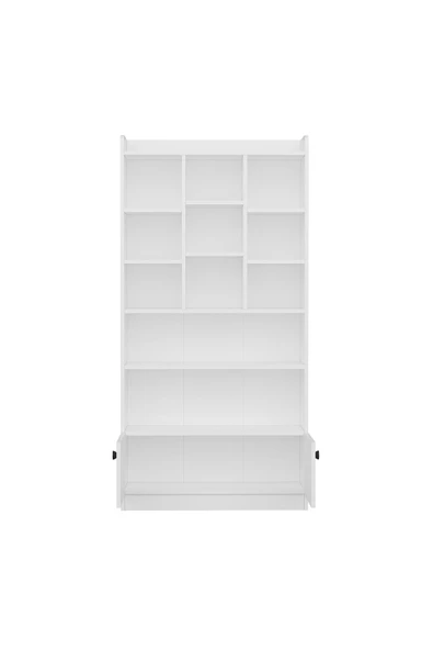 İNARCH DİZAYN Tokyo Çok Amaçlı Dolap - Kitaplık Beyaz - 5