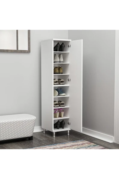 İNARCH DİZAYN Seul Çok Amaçlı Dolap - Ayakkabılık Beyaz - 3