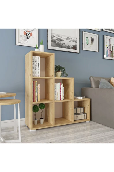 İNARCH DİZAYN Noya Ç007 Kitaplık - Safir Meşe