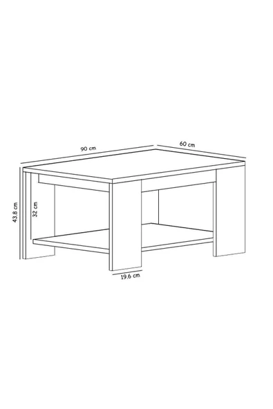 İNARCH DİZAYN Lina Orta Sehpa – Modern Minimal Tasarım Beyaz - 5