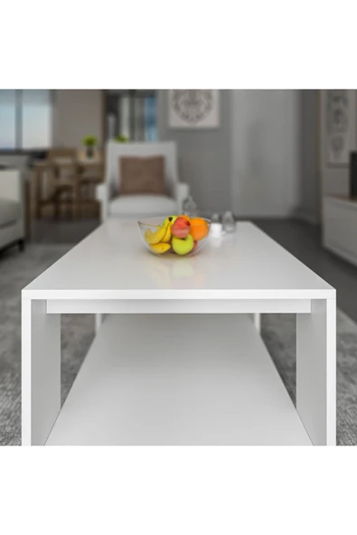 İNARCH DİZAYN Lina Orta Sehpa – Modern Minimal Tasarım Beyaz - 7