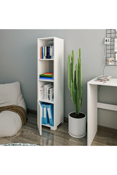 İNARCH DİZAYN Kuzey Raflı, Kapaklı Minimal Kitaplık - 2