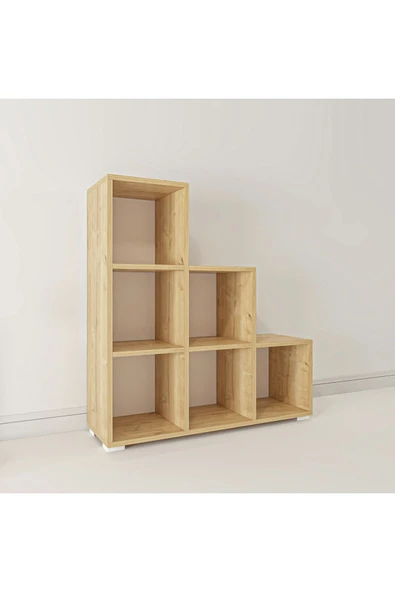 İNARCH DİZAYN Noya Ç007 Kitaplık - Safir Meşe - 4