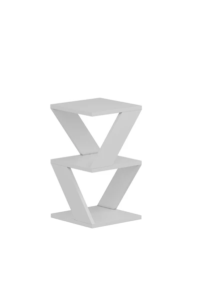 İNARCH DİZAYN Albeni Yan Sehpa Beyaz - 5