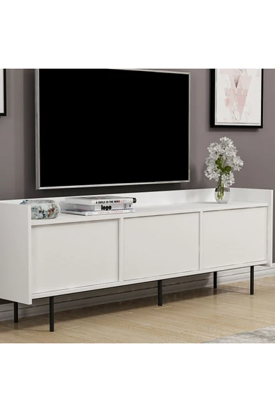 İNARCH DİZAYN Atlas Tv Ünitesi Beyaz - Resim 6