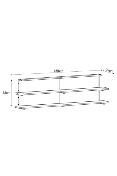 İNARCH DİZAYN Mela Koltuk Arkası Sehpa Antrasit - Resim 6