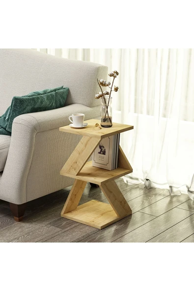 İNARCH DİZAYN Albeni Yan Sehpa Safir Meşe ürün görseli 1