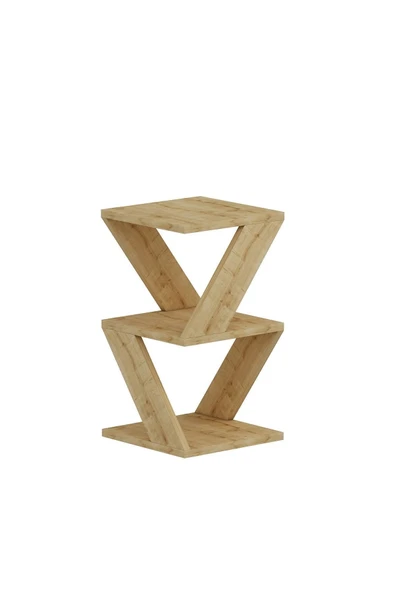 İNARCH DİZAYN Albeni Yan Sehpa Safir Meşe - Resim 7