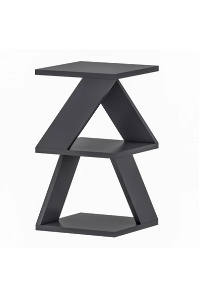 İNARCH DİZAYN Albeni Yan Sehpa Antrasit - Resim 6