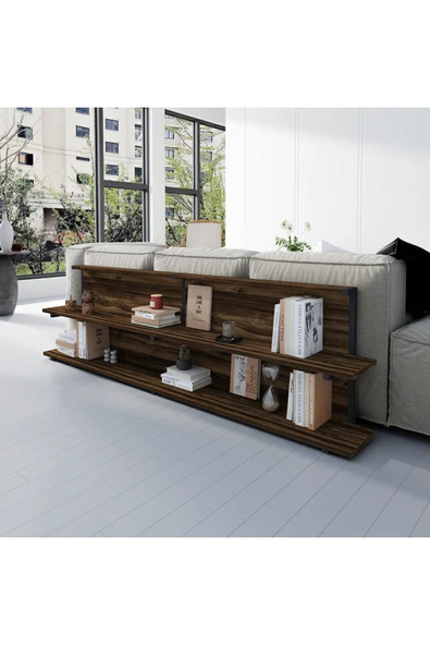 İNARCH DİZAYN Mela Koltuk Arkası Sehpa Sandık Ceviz ürün görseli 1