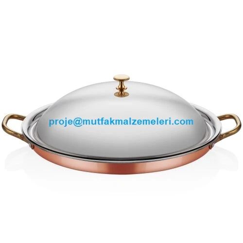 Sunumluk Kapaklı Oval Tava