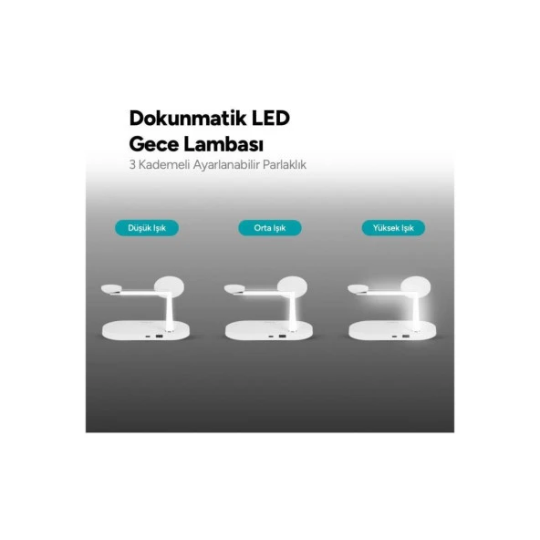 Ttec 2KS26 AirCharger Quattro M MagSafe Uyumlu 4in1 Kablosuz Şarj Aleti - Resim 4