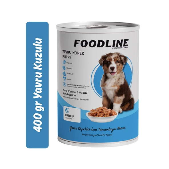 Foodline Kuzu Etli Yavru Köpek Konservesi 400 Gr ürün görseli 1