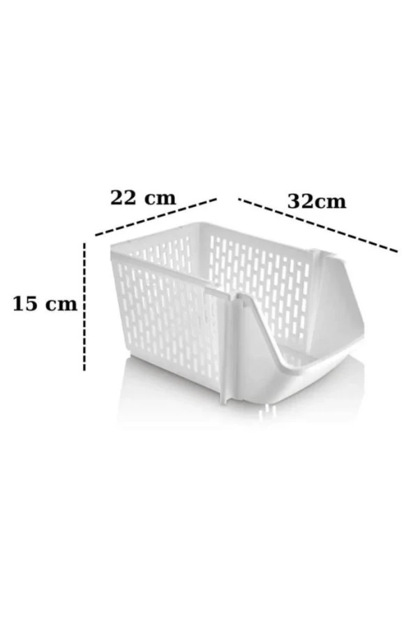 3 Katlı Ayrılabilir Mutfak Banyo Raf Düzenleyici, Buzdolabı Organizeri, Toparlayıcı Sepet 3 Adet - 4