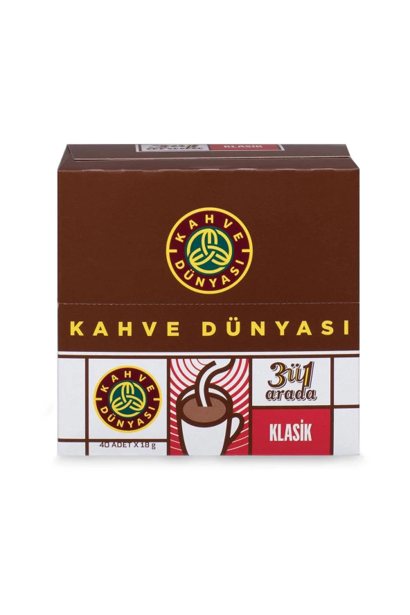 Kahve Dünyası 3ü1 Arada Klasik Kahve 40 x 18gr x 8 Adet - 2