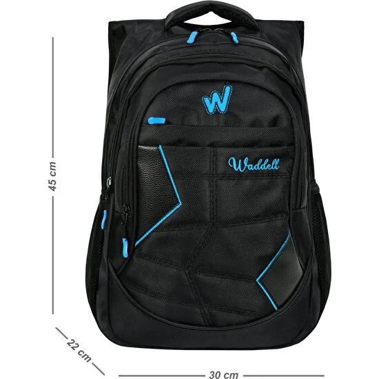 Waddell 1900 Denye Siyah Sırt Çantası 4052-M